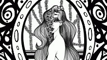 Flower girl lineart
