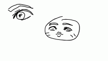 eyes and eyesbrows