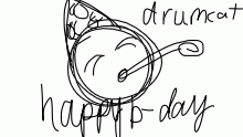 HAPPY BIRTHDAY DRUMCAT