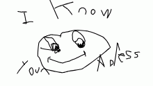 I KNOW YOUR ADRESSSS