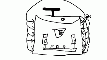 Drawing of The Engineer's backpack