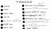 My Checklist