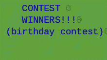 GOTCHA CONTEST RESULTS!!!
