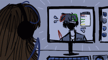 her virtual dogboy !