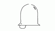 either a bell or a mushroom running