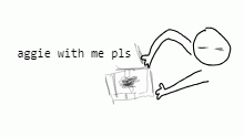 aggie withe me