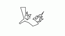 Drawing flare as a sock puppet