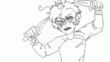"can you even use a knife, nerd?"