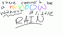 no Rain no Rainbow