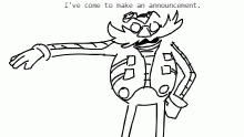EGGMAN'S ANNOUNCEMENT