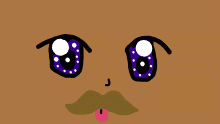 My Oc´s..face? with fake mustache?