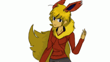 ok so I drew a human flareon