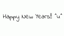 Happy New Years! ^u^