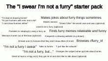I'm not a furry starter pack