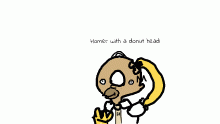 Homer Simpson with a Donut head