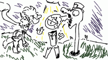 to a dumbass and a funky pal