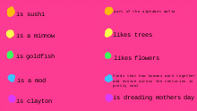 a very weird checklist