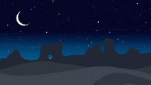 midnight desert
