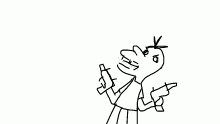 he's got two guns