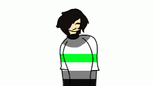 agender flag outfit redraw