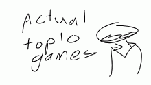 actual top 10 favorite games
