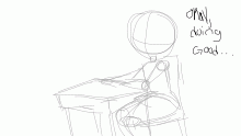 Me when drawing something decent