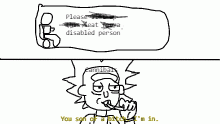 please eat a disabled person