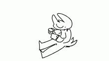 eats rice in a box