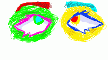 Very saturated eyes