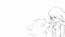 human and wolf