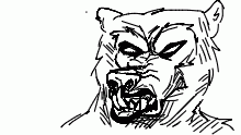Creepy lookin bear