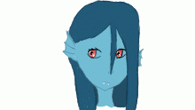doodle of fish girl