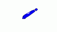 Blue pencil