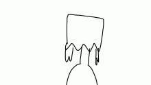 My friend  Claire as a bag hed