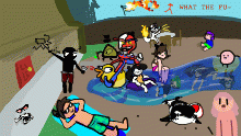 beeps takes a swim