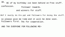 COnfession of stuff.