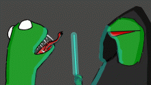 Dark kermit vs venom kermit
