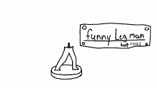 funny leg man