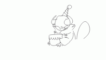 casually eats cake