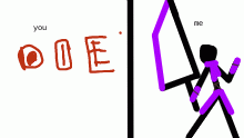 I can't write outline letters oof