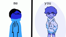 a very blue boy