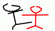 stickman gets brutally mugged