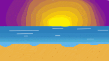 sunset on the beach