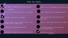 Checklist