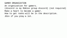 Gamer ORganization