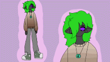 Funky enderman ref sheet!