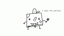 he makes the patties