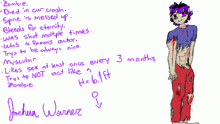 Joshua Warner Character Sheet