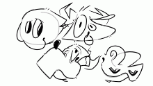 characters out of shapes