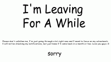 Hiatus ,V_V,